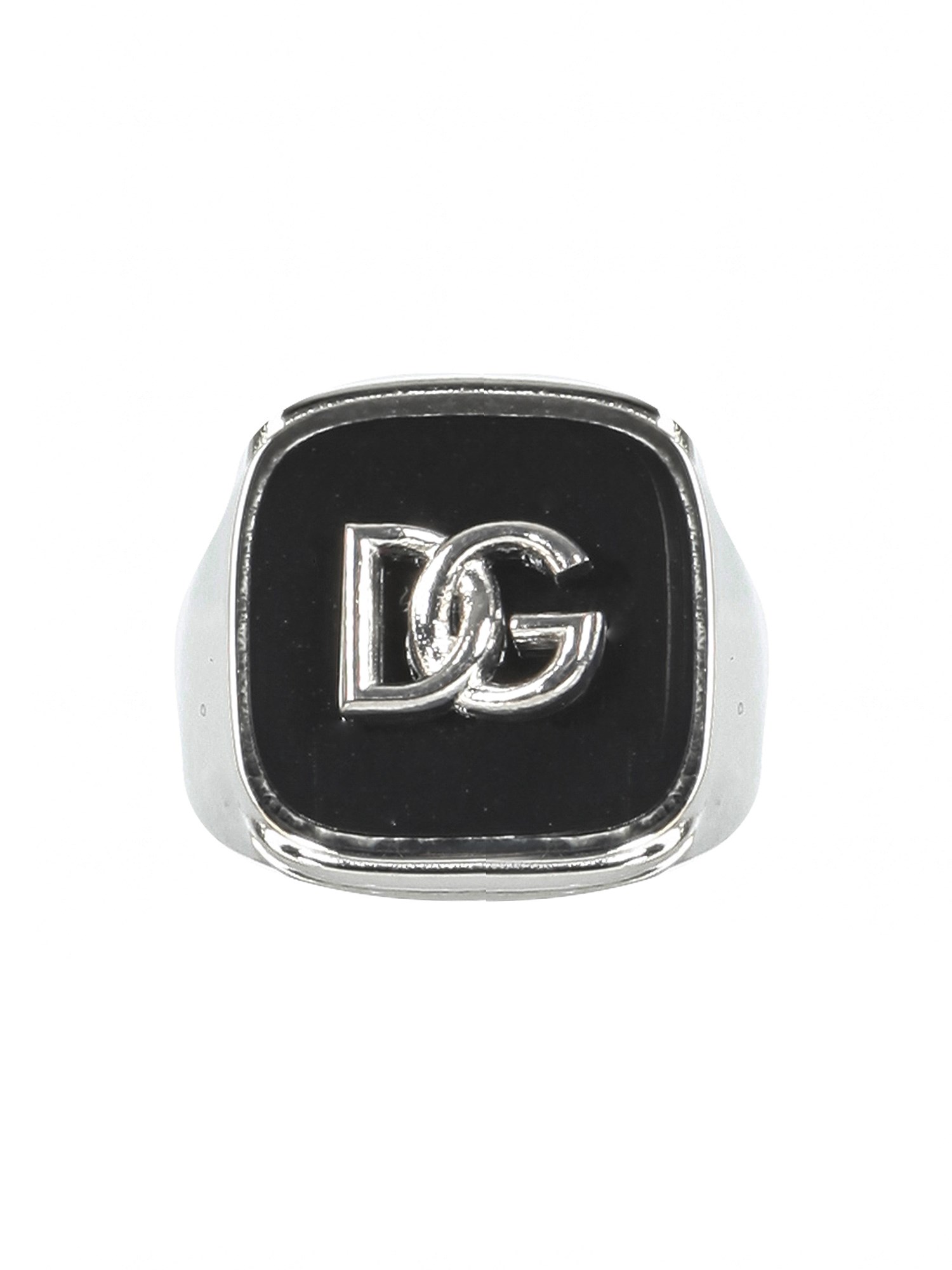 dolce & gabbana enamel and logo ring