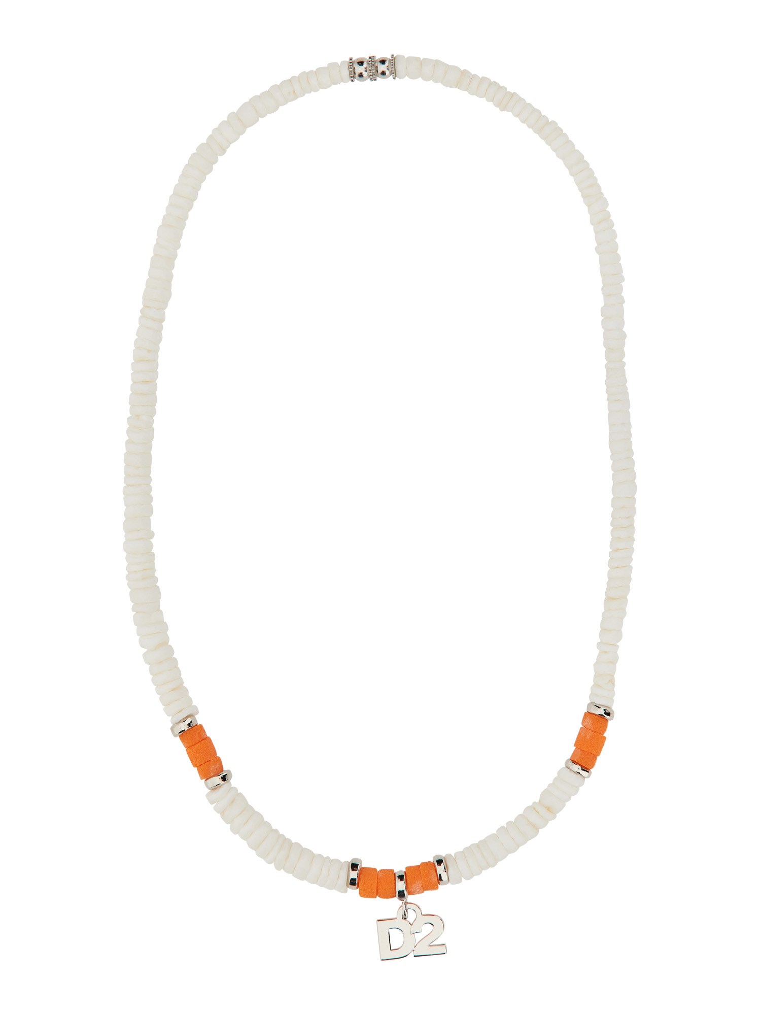 Shop Dsquared2 Logo Necklace In Multicolour