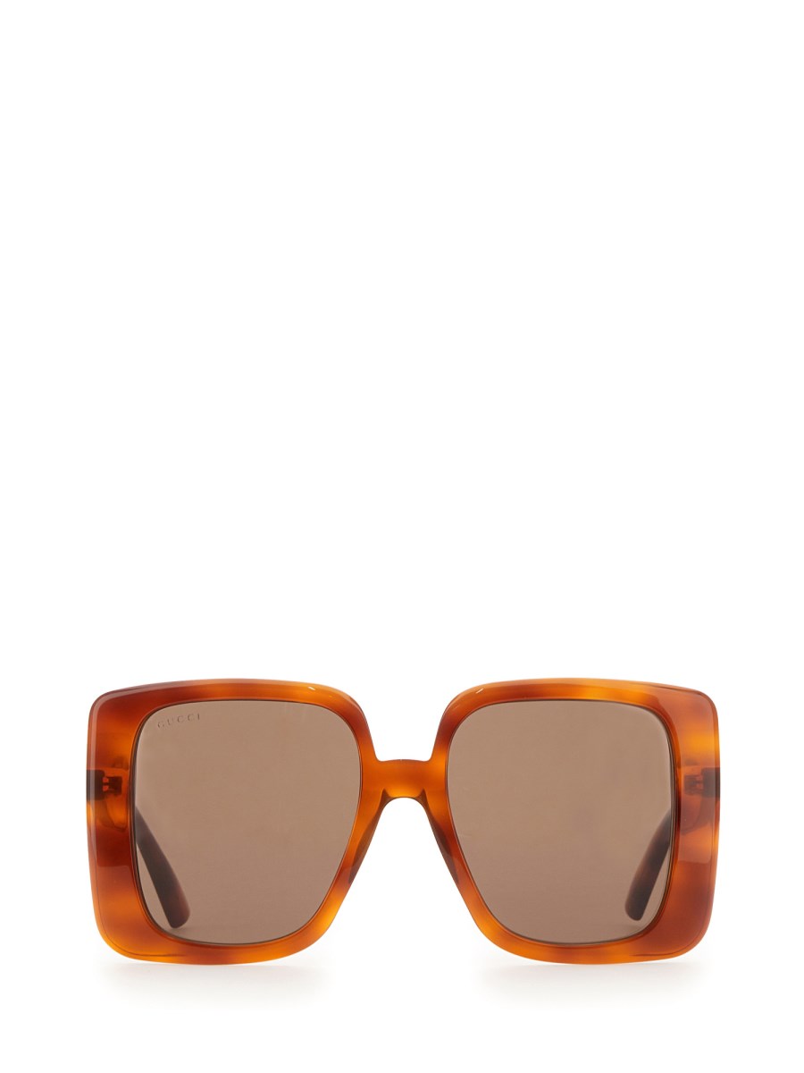 Gucci oversized best sale tortoiseshell sunglasses