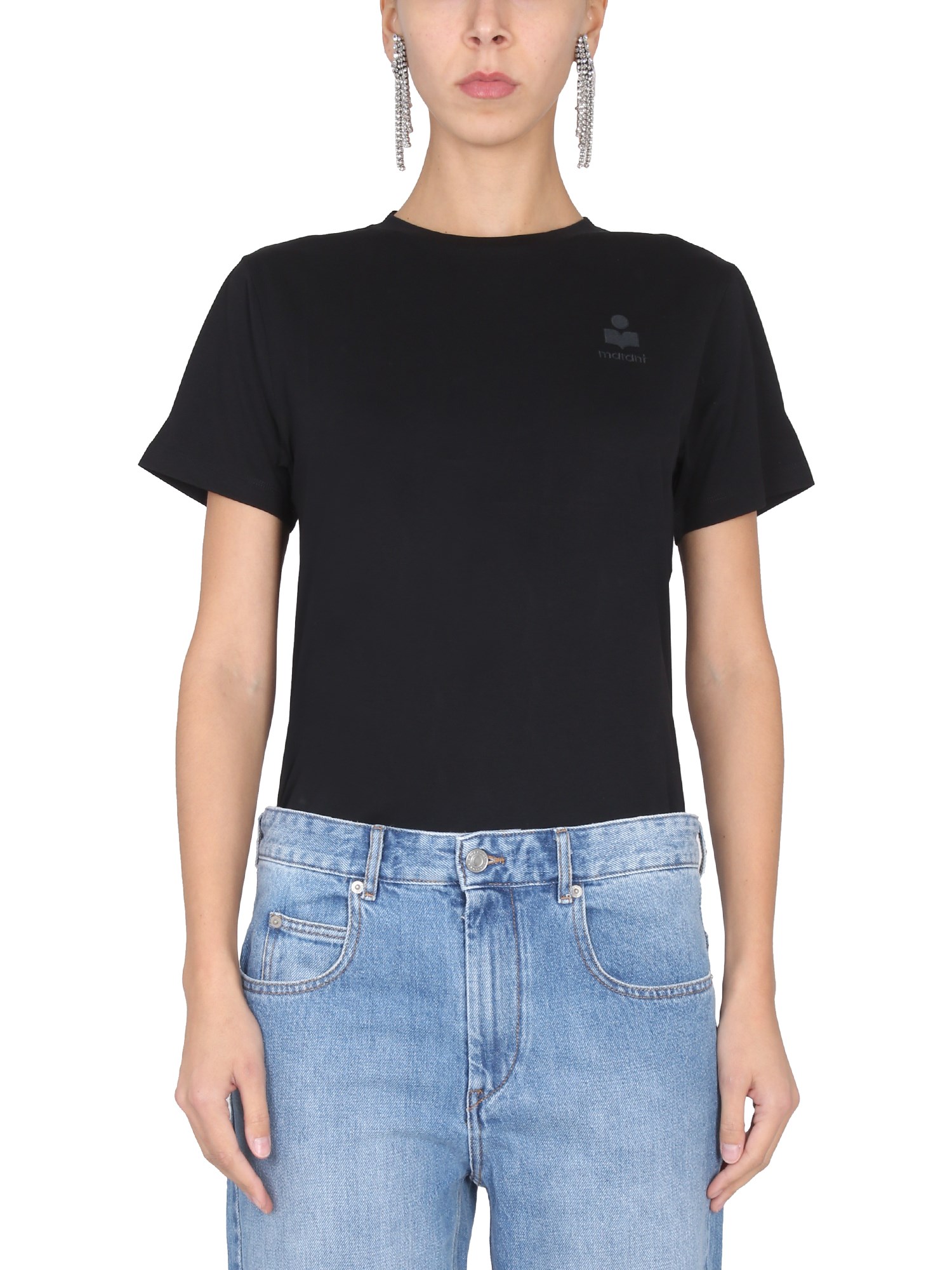 Shop Isabel Marant Étoile T-shirt "aby" In Black