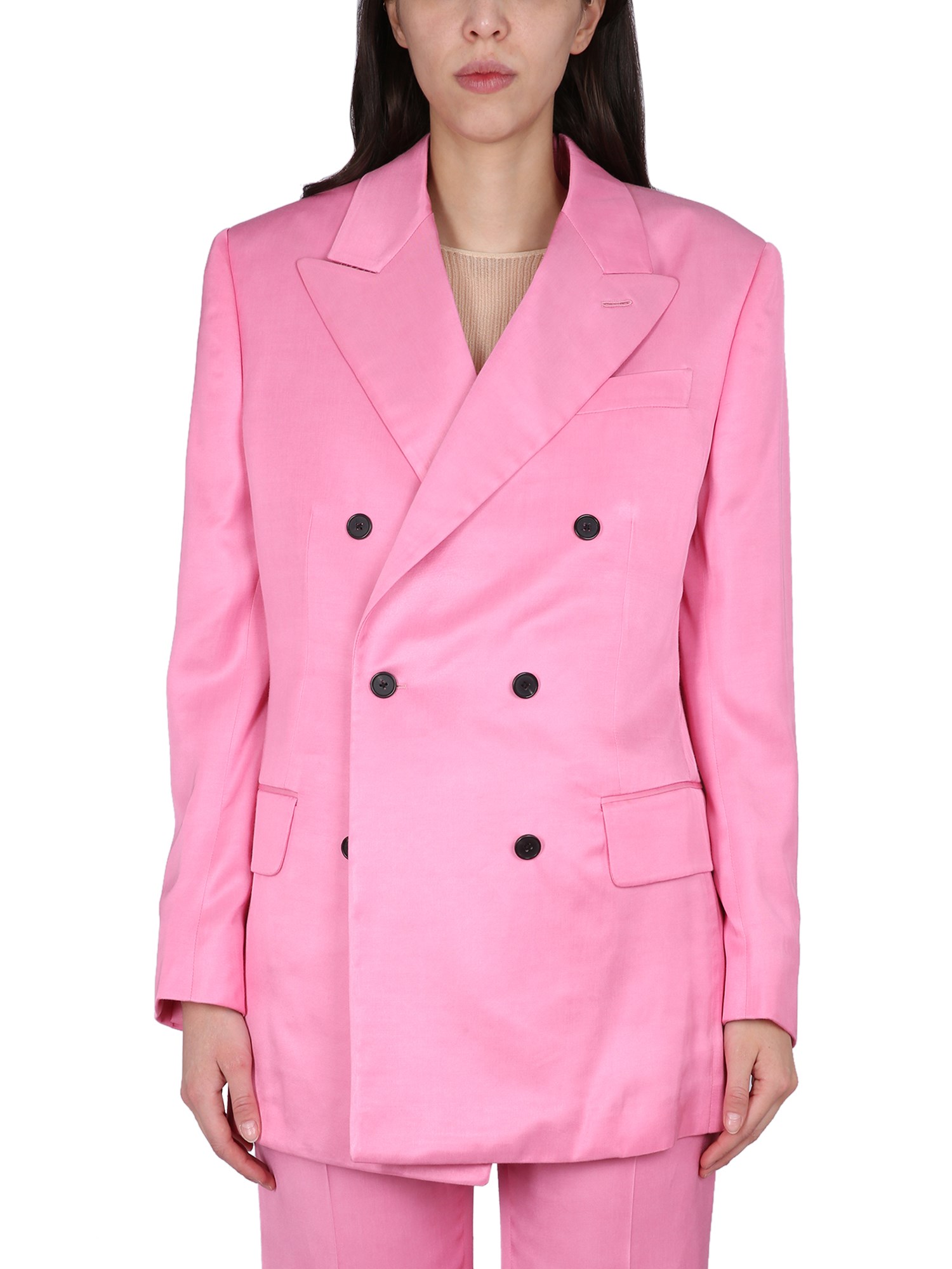 Shop Tom Ford Boyfriend Jacket In Pink