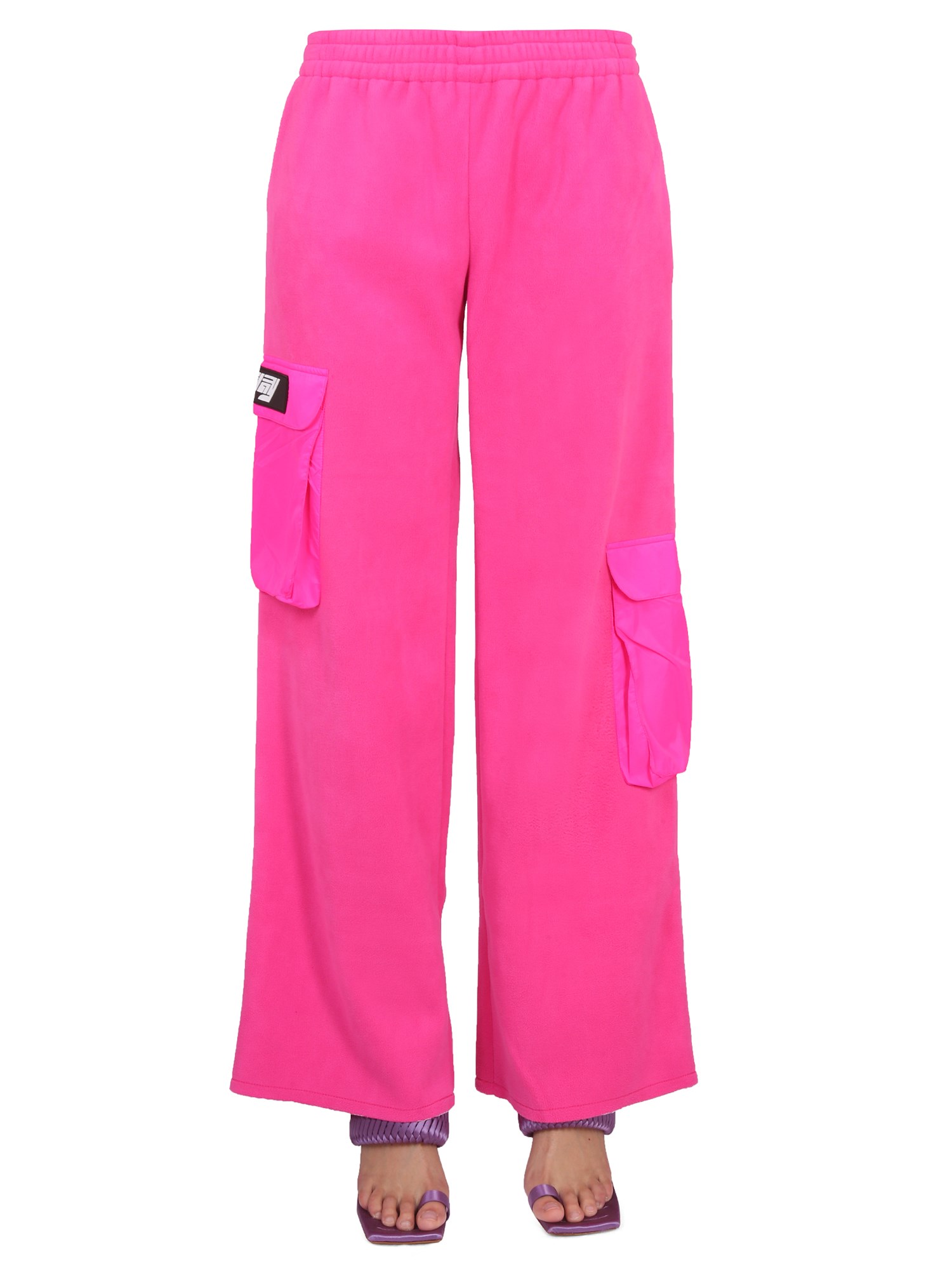 Rotate Birger Christensen Pink Sellarina Cargo Trousers In Fuchsia