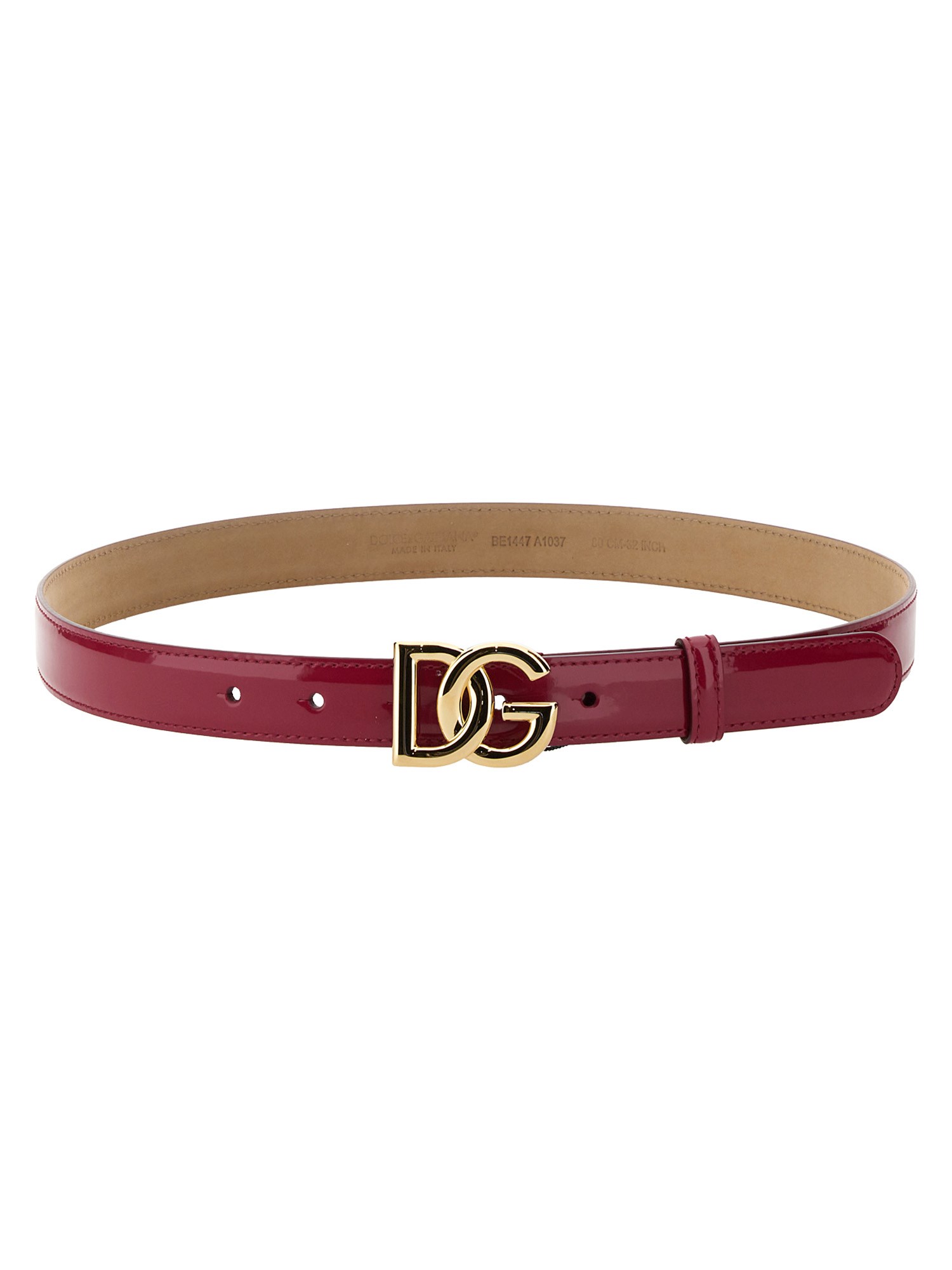 dolce & gabbana belt with logo buckle
