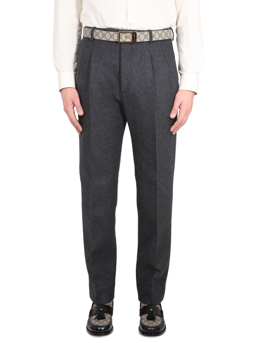 GUCCI PANTALONE IN CASHMERE DI LANA