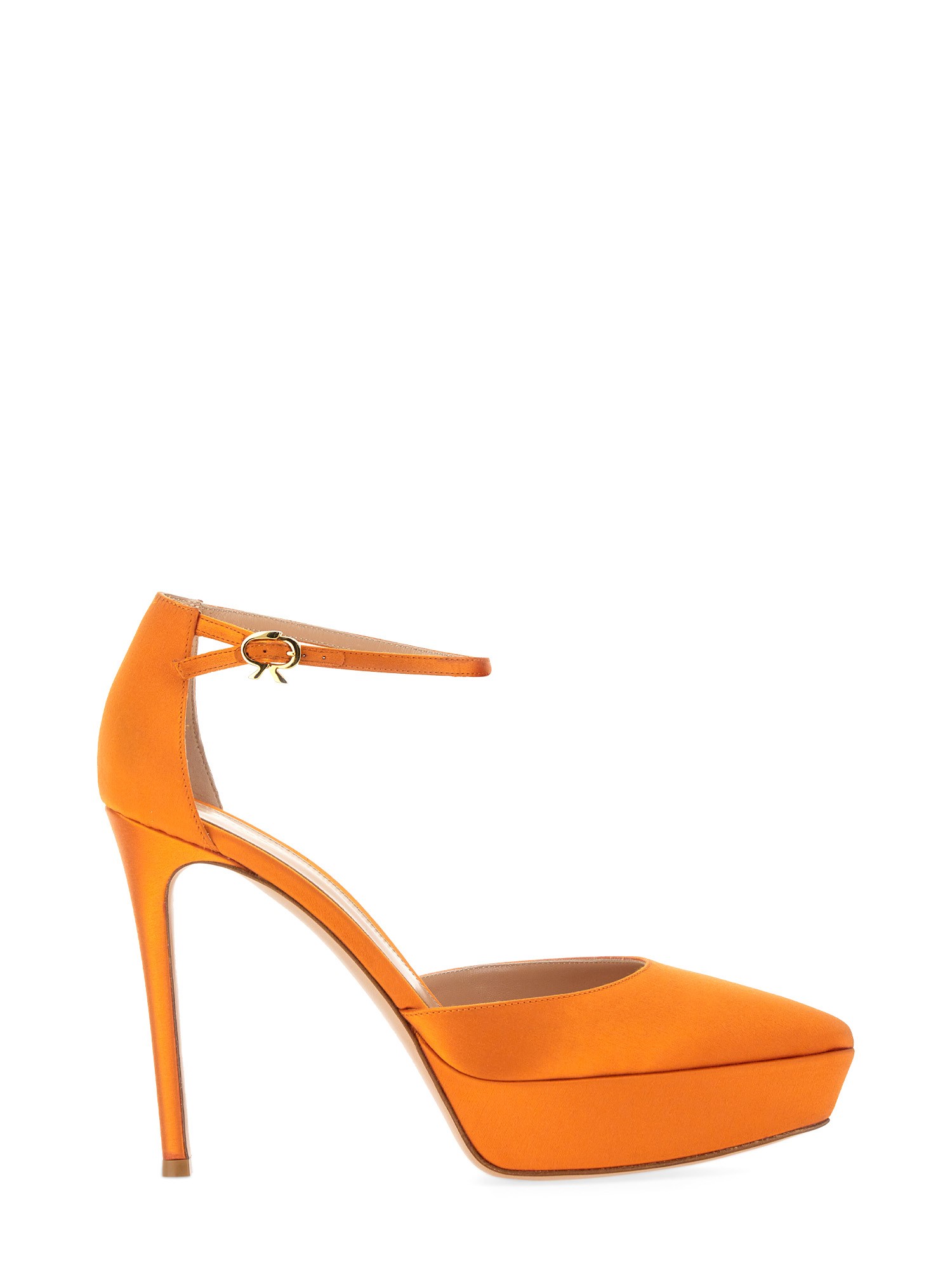 Shop Gianvito Rossi Pump In Suede In Orange