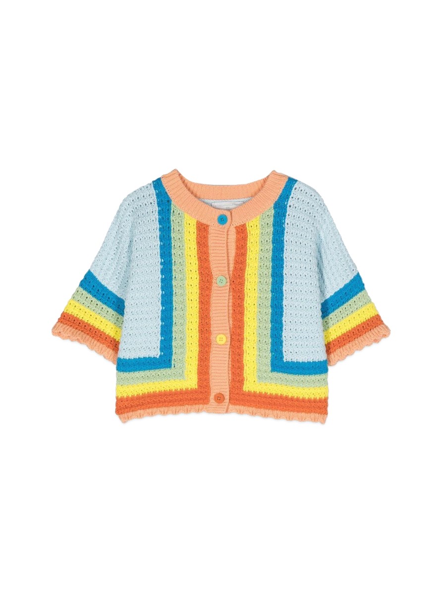 CARDIGAN BORDI RIGHE COLORATE