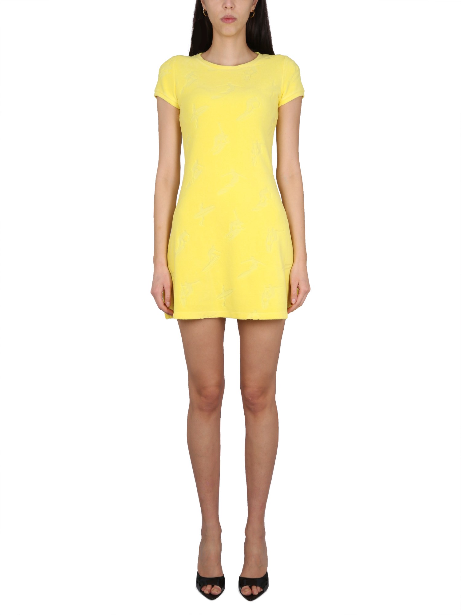 Shop Dsquared2 Mini Dress In Yellow