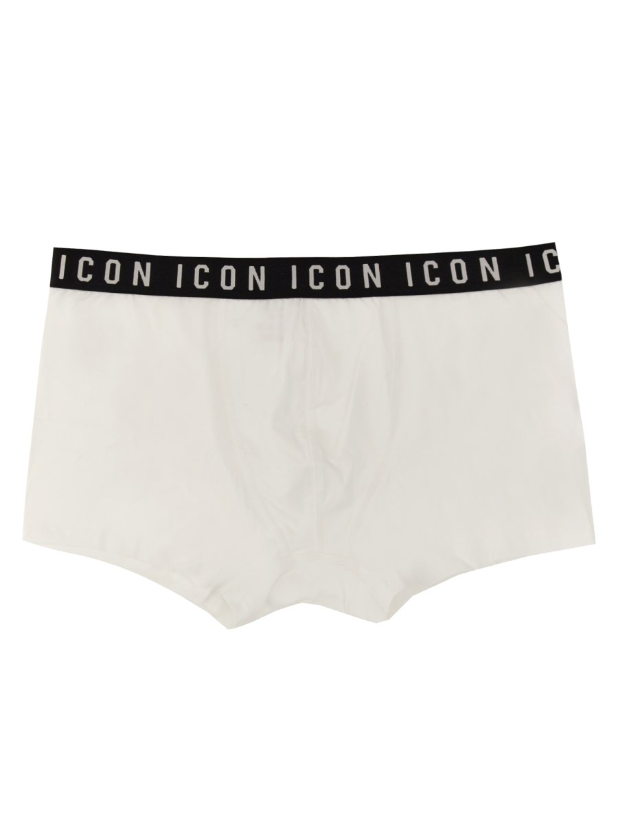 DSQUARED - ICON COTTON BOXER SHORTS - Eleonora Bonucci