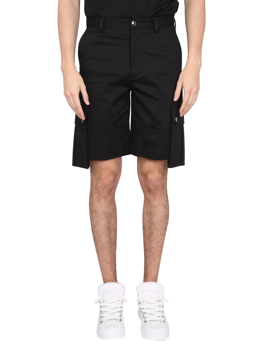 DOLCE & GABBANA BERMUDA CARGO IN COTONE STRETCH