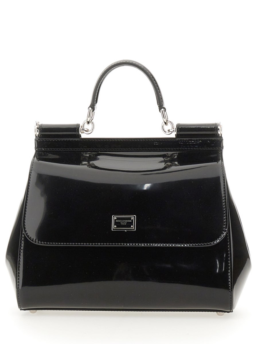 Medium sicily handbag in dauphine online leather