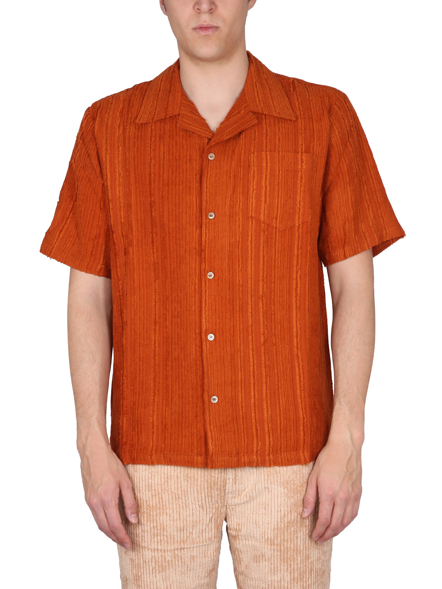 Shop Séfr Dalian Shirt In Orange