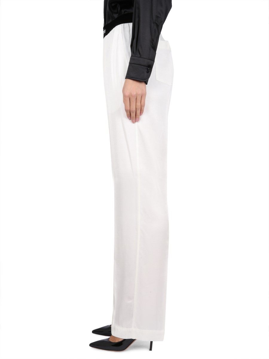 TOM FORD - STRETCH SILK SATIN PJ PANTS - Eleonora Bonucci