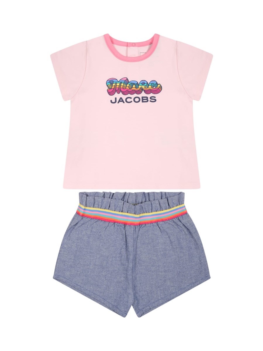 SET T-SHIRT CON LOGO E SHORTS