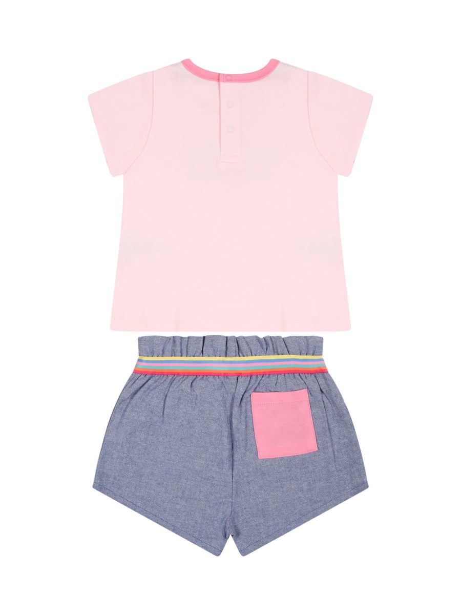 SET T-SHIRT CON LOGO E SHORTS