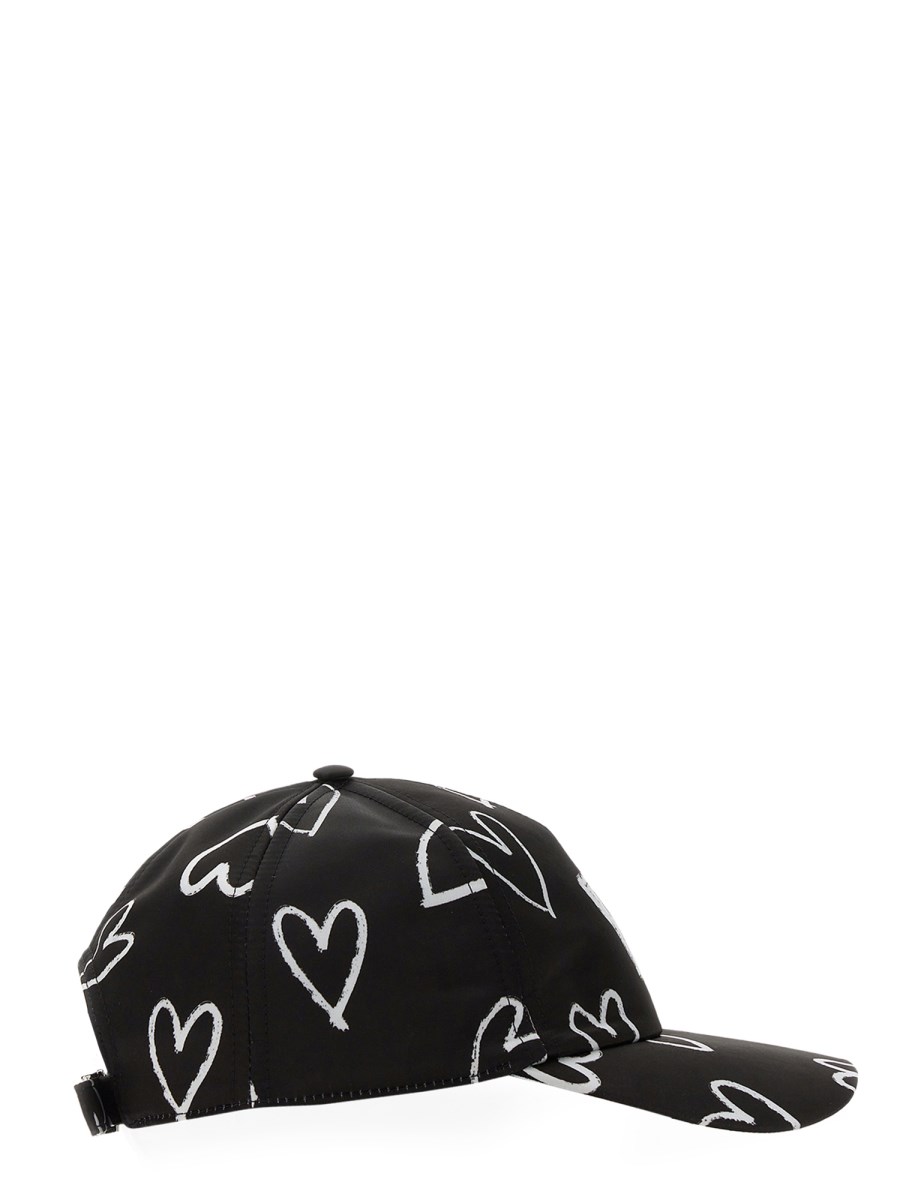 DOLCE & GABBANA - BASEBALL HAT WITH HEARTS AND LOGO DOLCE & GABBANA - BASEBALL HAT WITH HEARTS AND LOGO