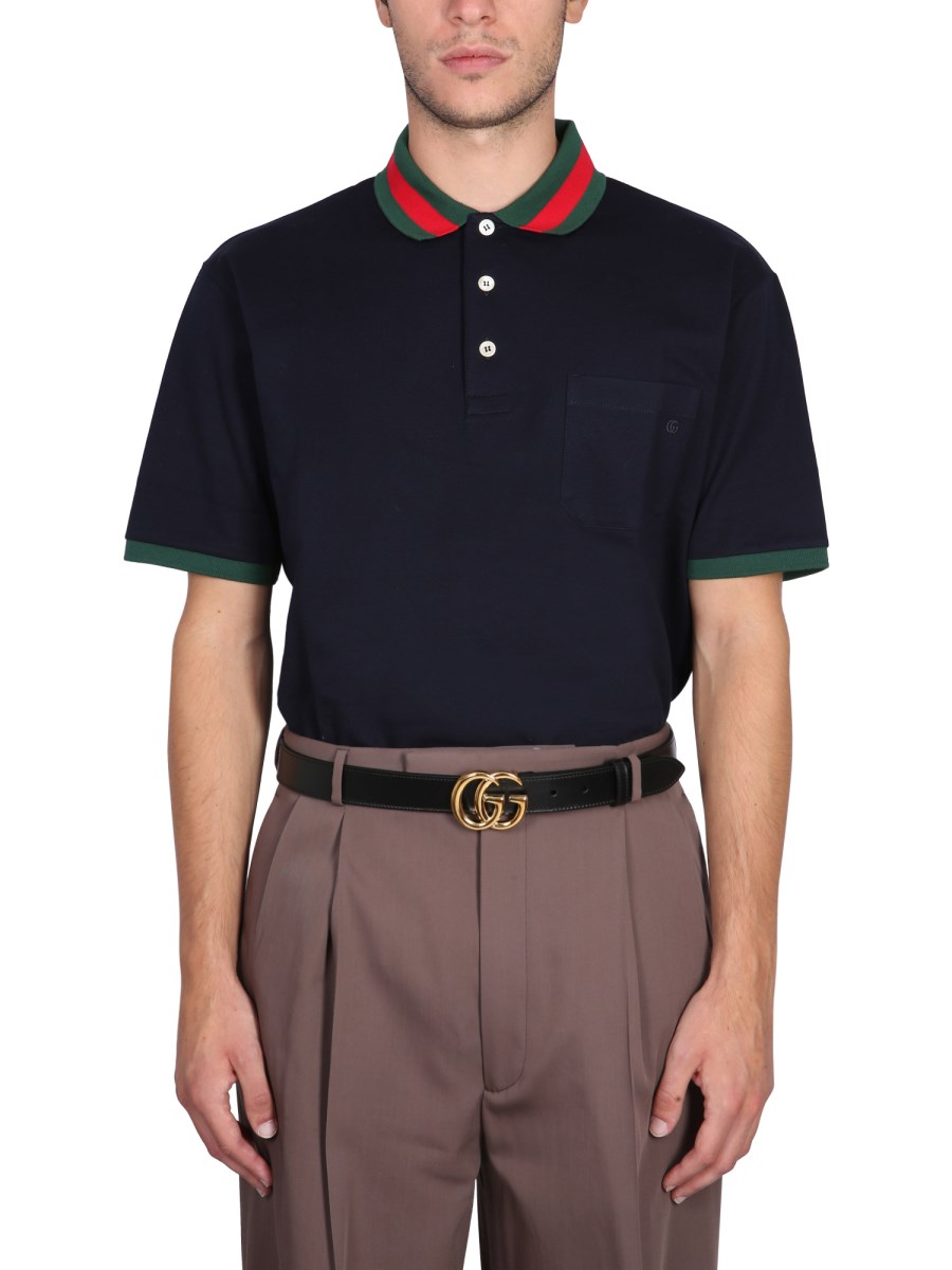 Gucci store pique polo