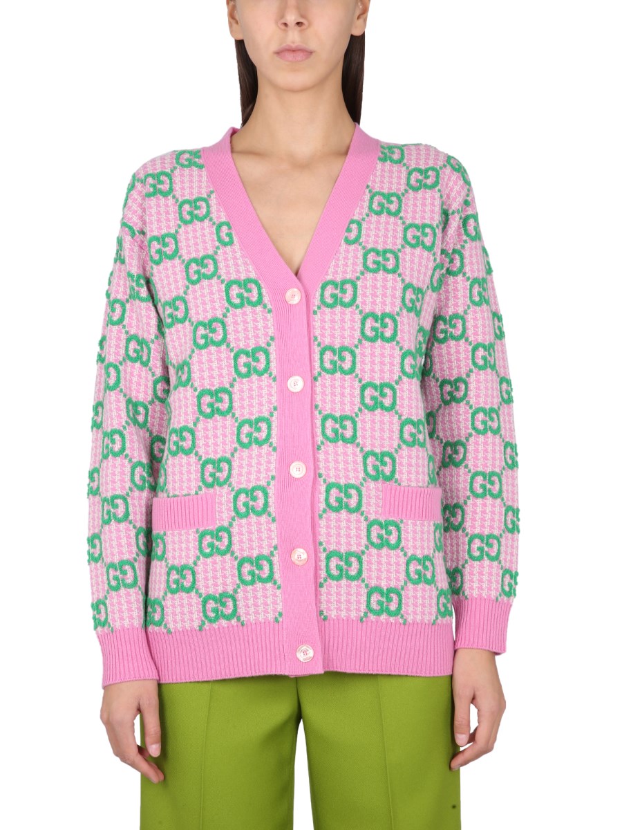 Gucci hotsell cardigan pink