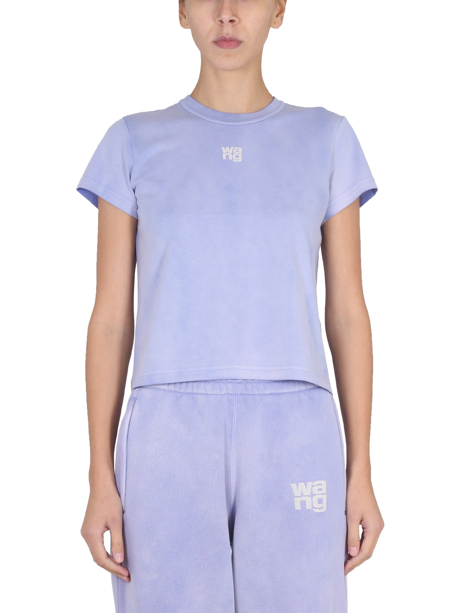 ALEXANDER WANG T EMBOSSED LOGO T-SHIRT