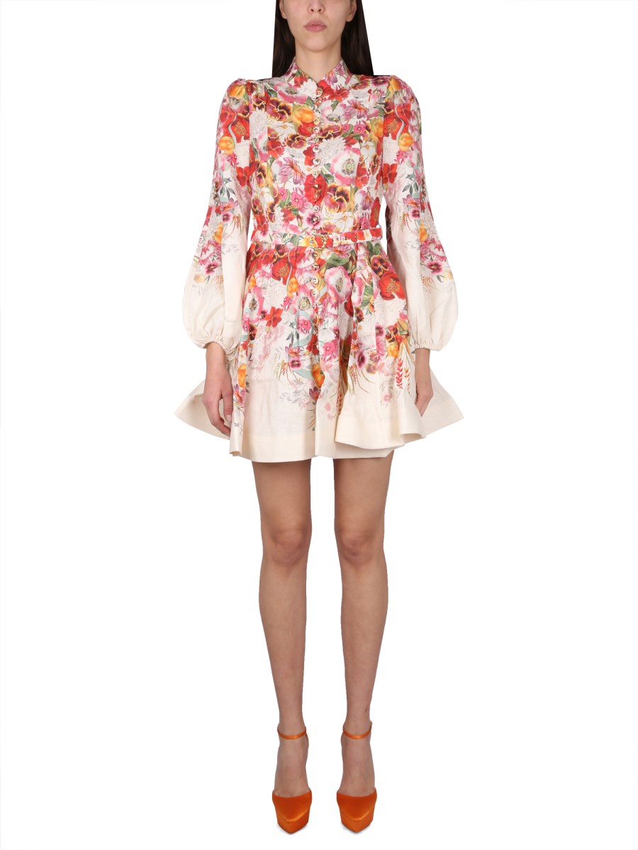 ZIMMERMANN - WONDERLAND LINEN DRESS - Eleonora Bonucci