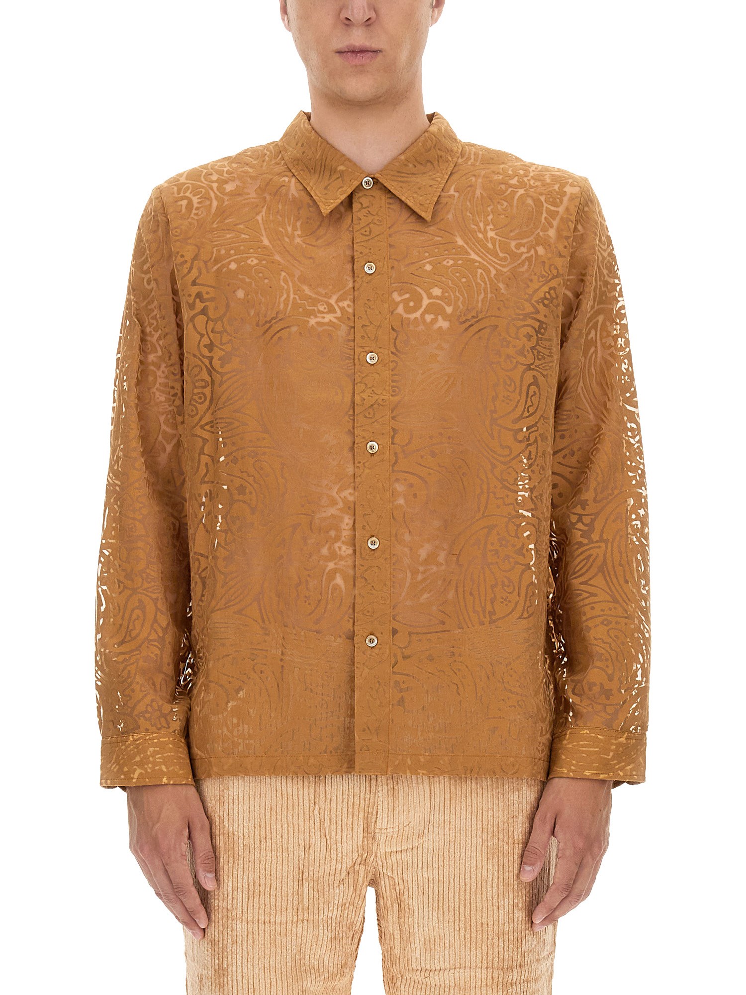 Shop Séfr Maui Shirt In Brown