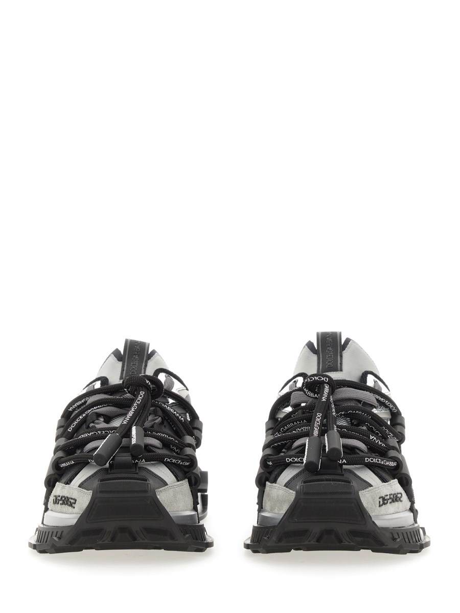 DOLCE & GABBANA - SPACE MIXED MATERIALS SNEAKERS - Eleonora Bonucci