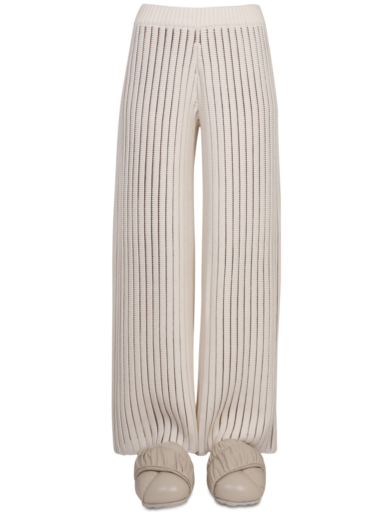 Fabiana Filippi Relaxed Fit Wide Leg Pants In White