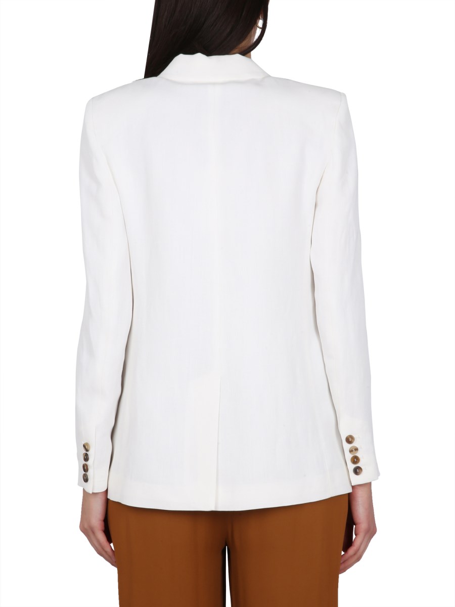 FABIANA FILIPPI - VISCOSE AND LINEN SINGLE-BREASTED JACKET