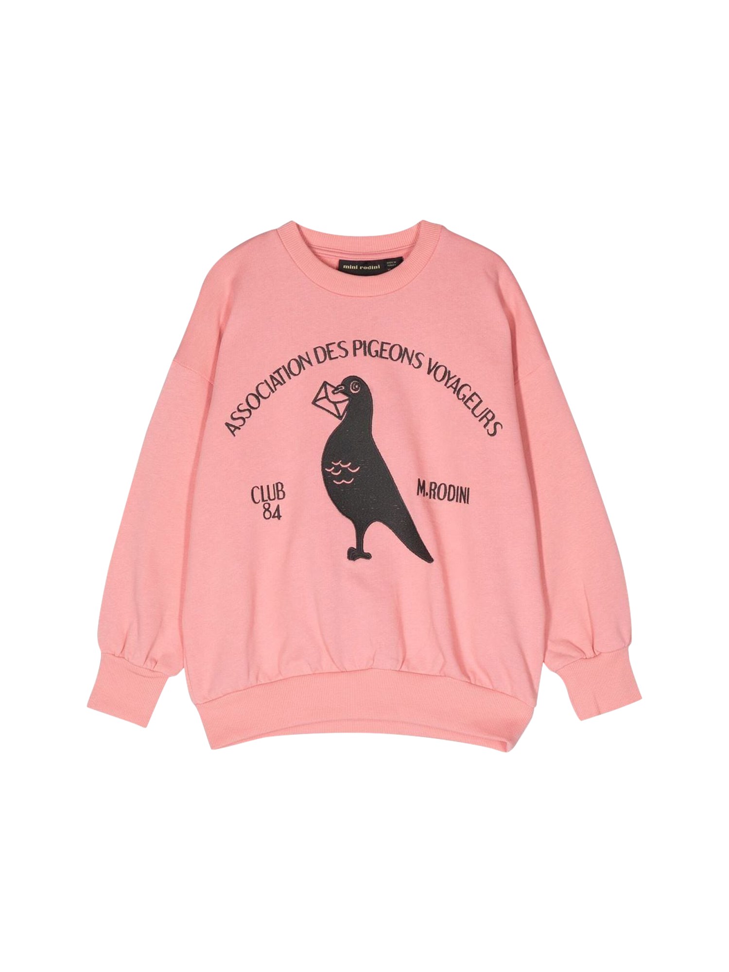 Mini Rodini Pigeons Chenille Crewneck Sweatshirt