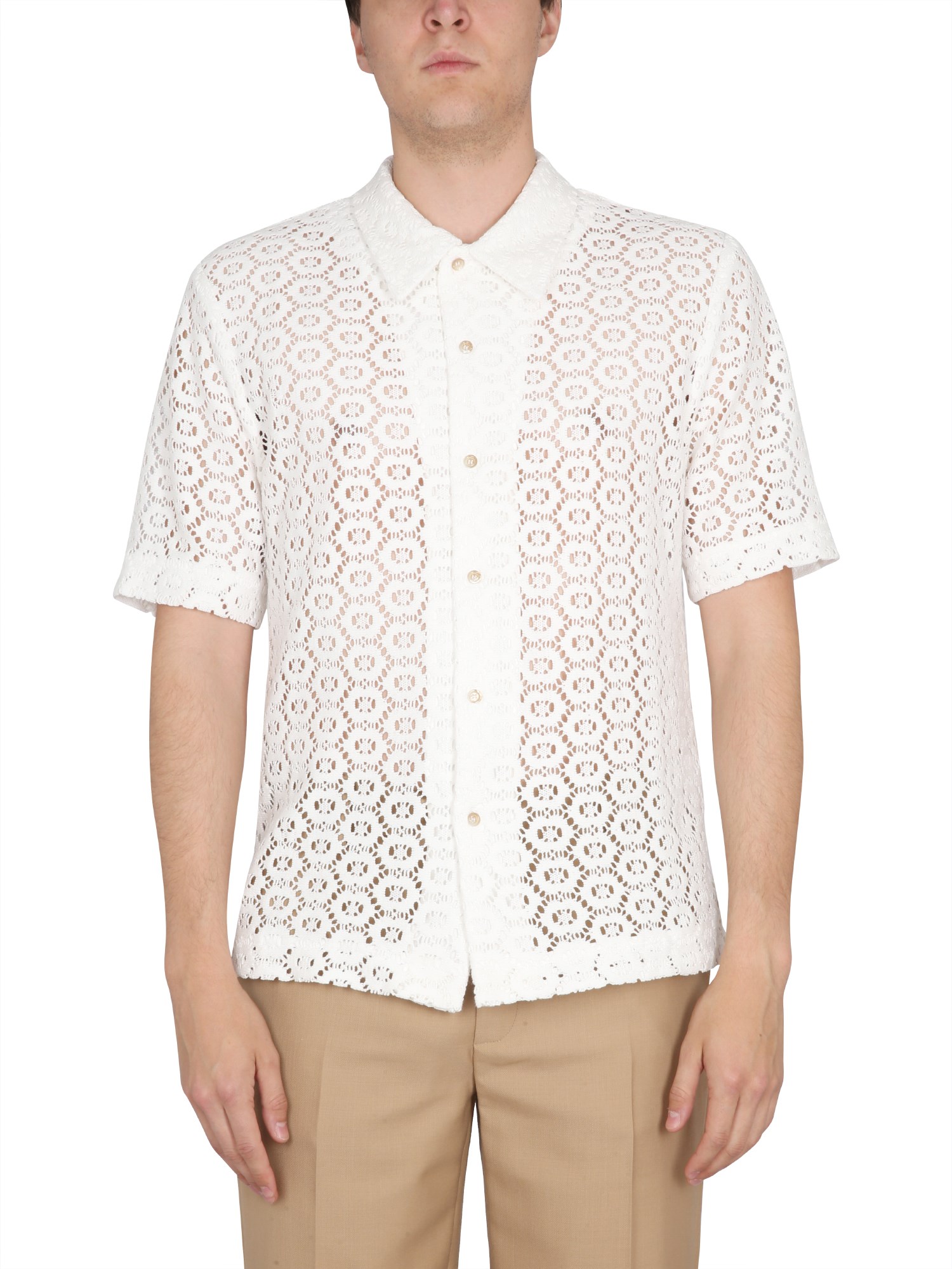 Séfr Noam Nesia Summer Garden Shirt In Ivory