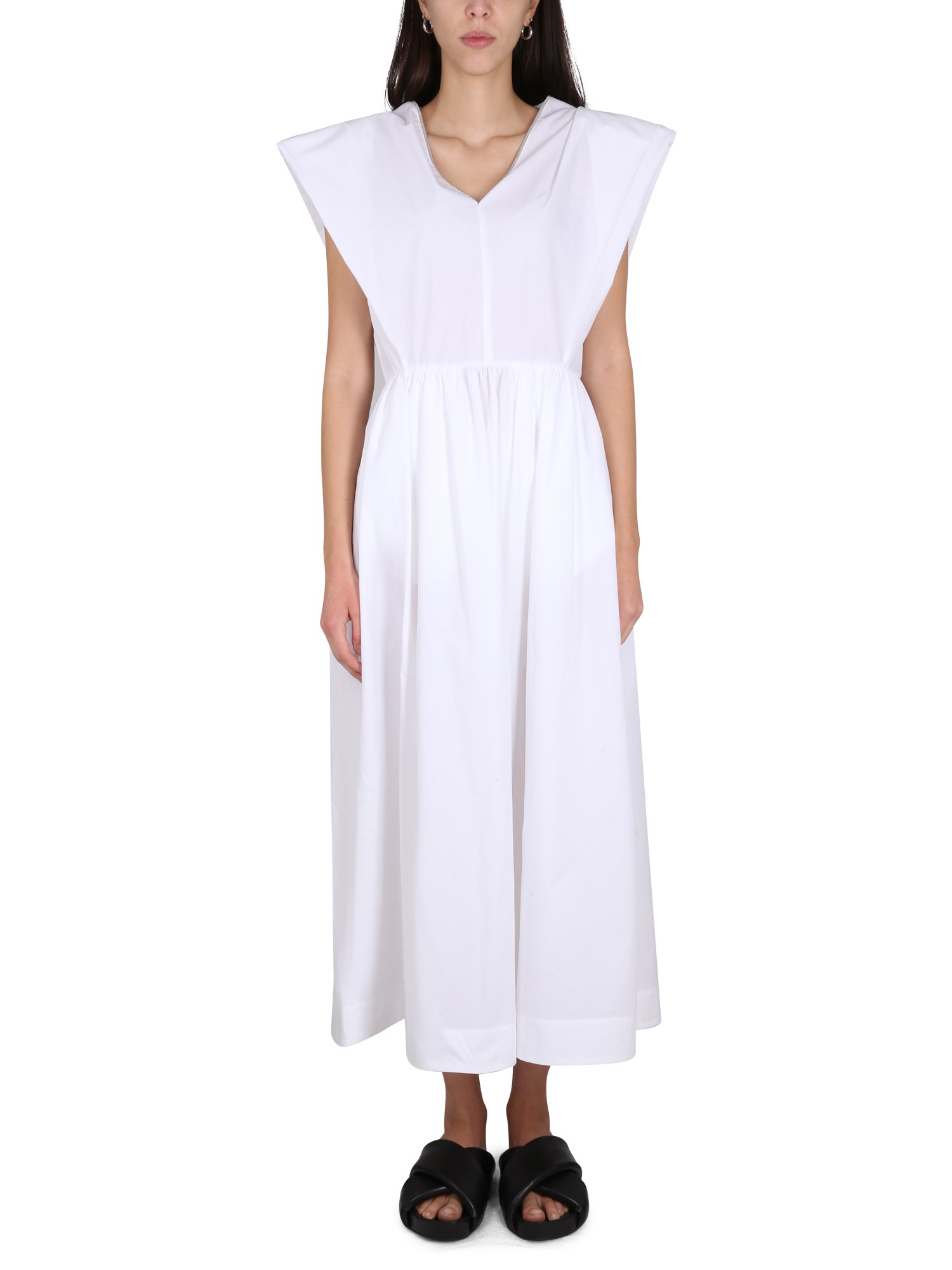Fabiana Filippi Cotton Dress In White