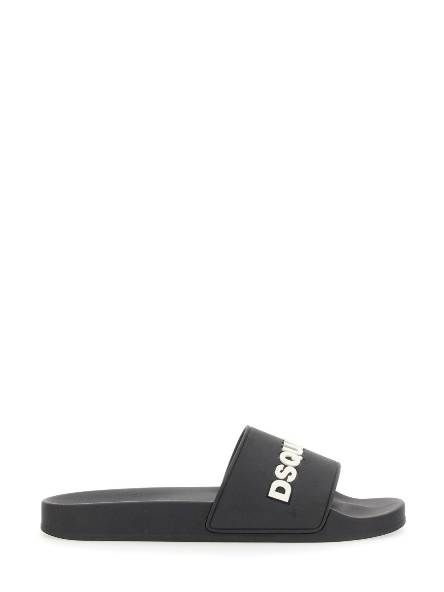 DSQUARED - RUBBER SLIDE SANDAL - Eleonora Bonucci