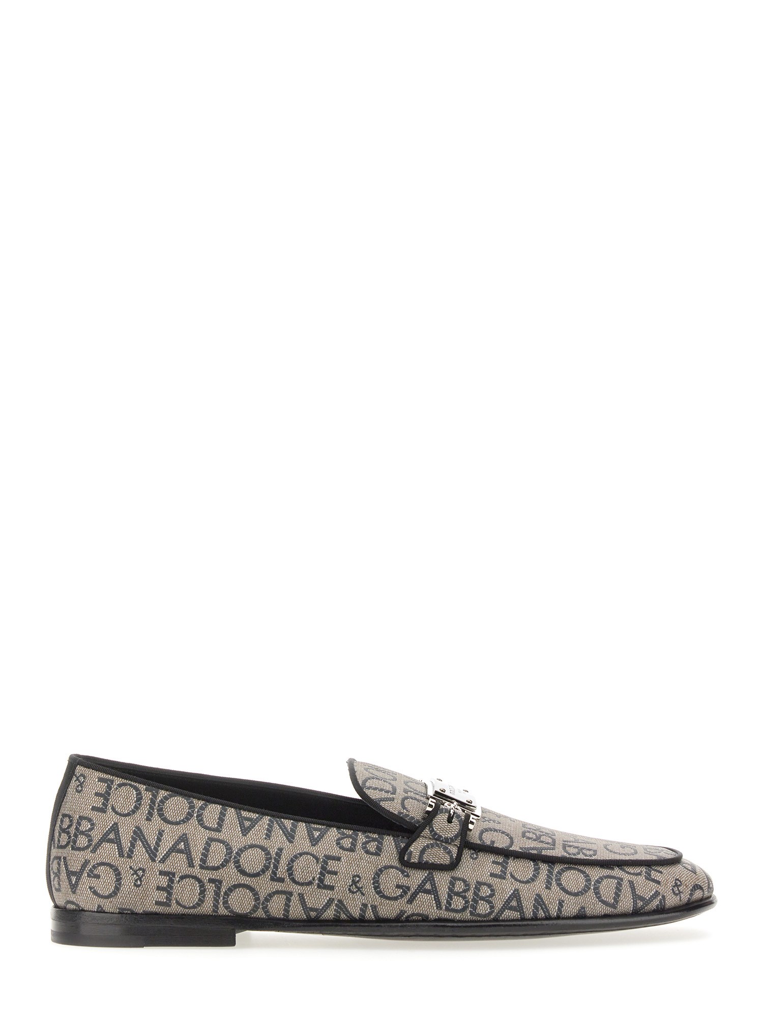 Shop Dolce & Gabbana Jacquard Slipper In Multicolour