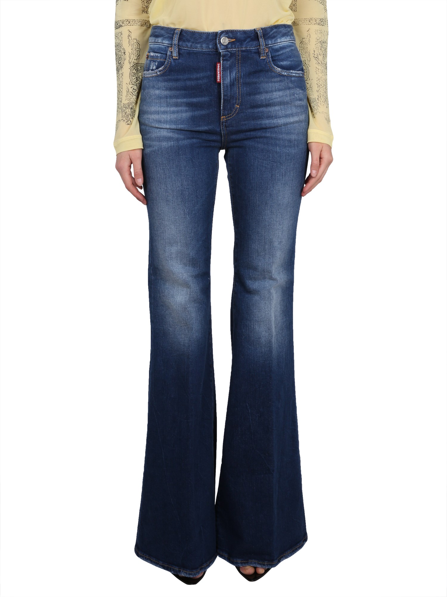 dsquared super flare jeans