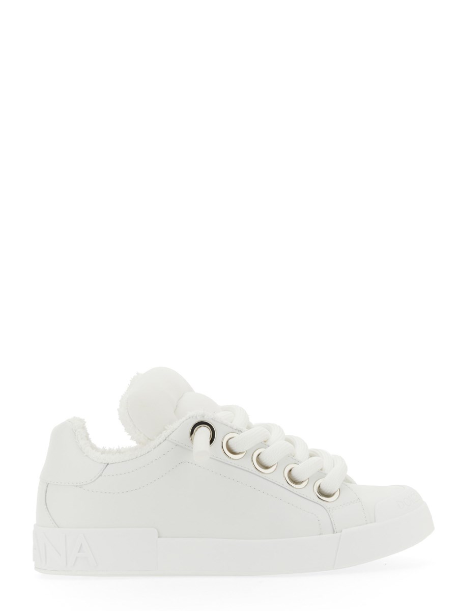 DOLCE & GABBANA SNEAKER PORTOFINO IN PELLE