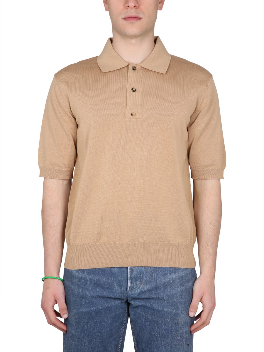 BOTTEGA VENETA POLO IN COTONE