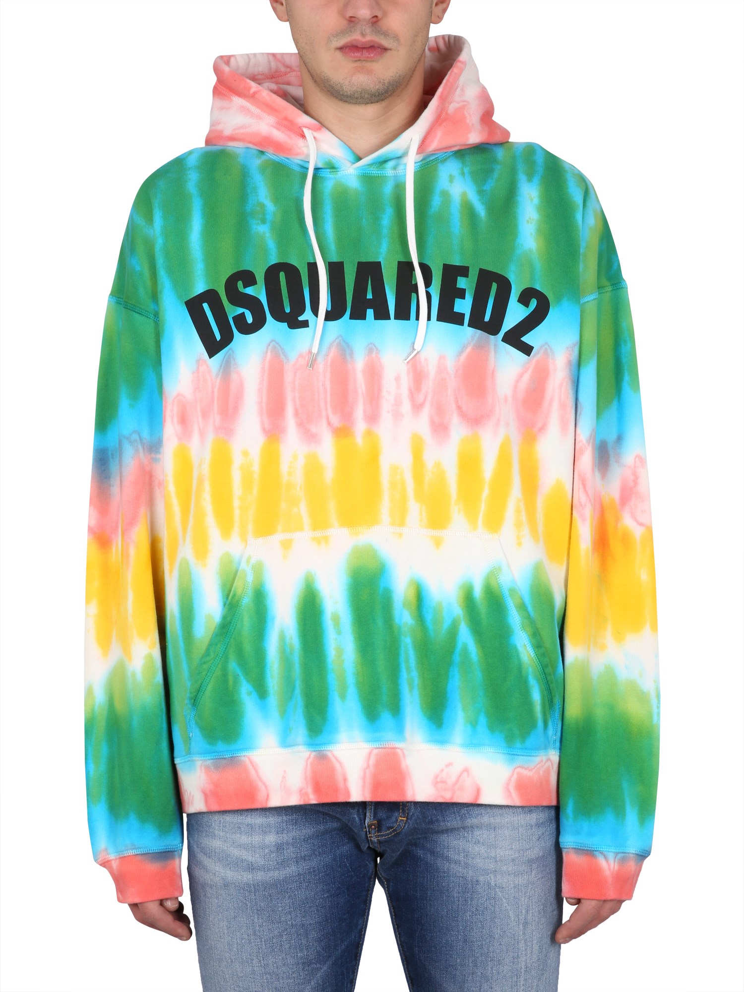 Shop Dsquared2 Sweatshirt With Logo In Multicolour