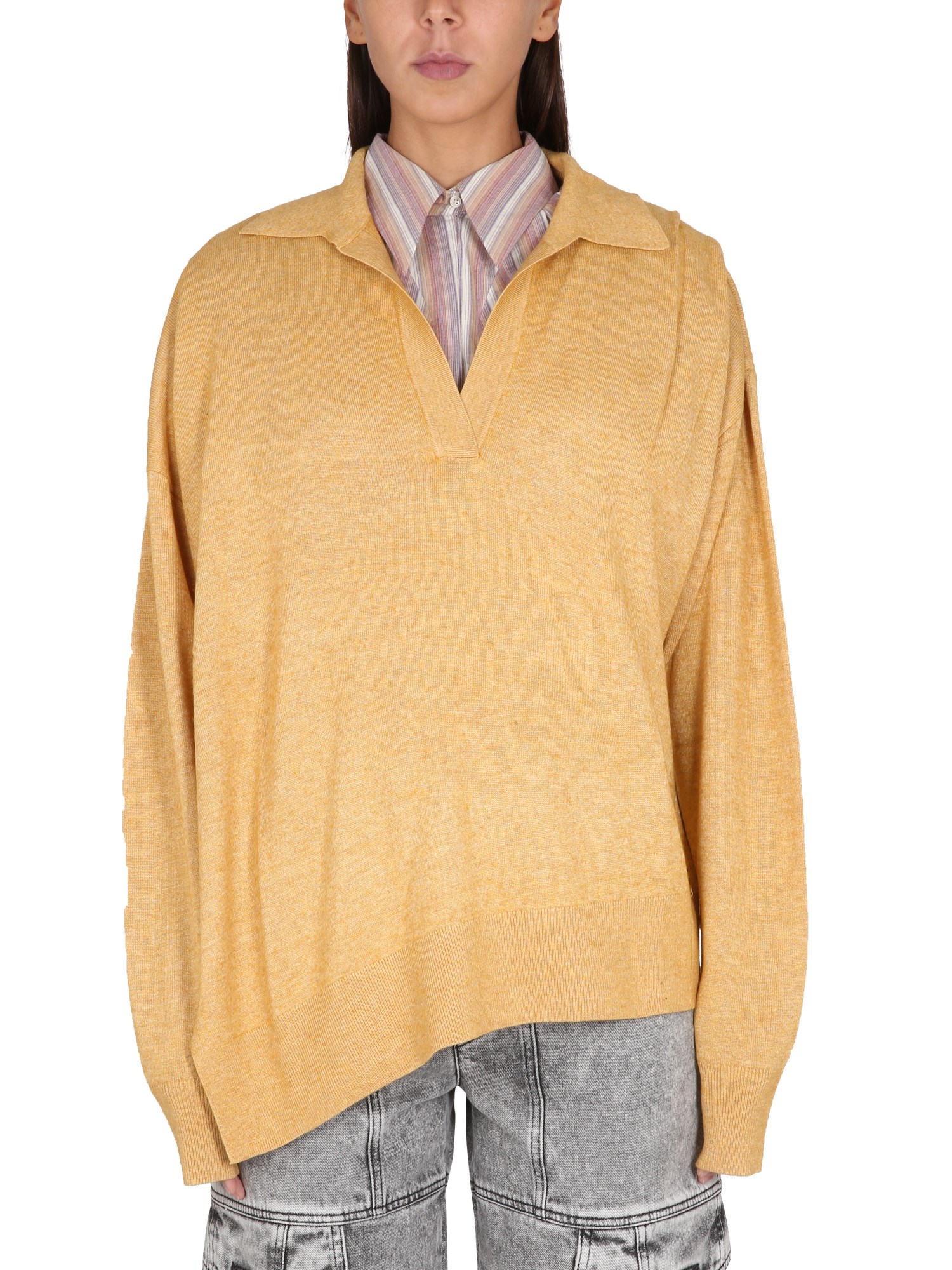 Shop Isabel Marant Giliane Shirt In Yellow