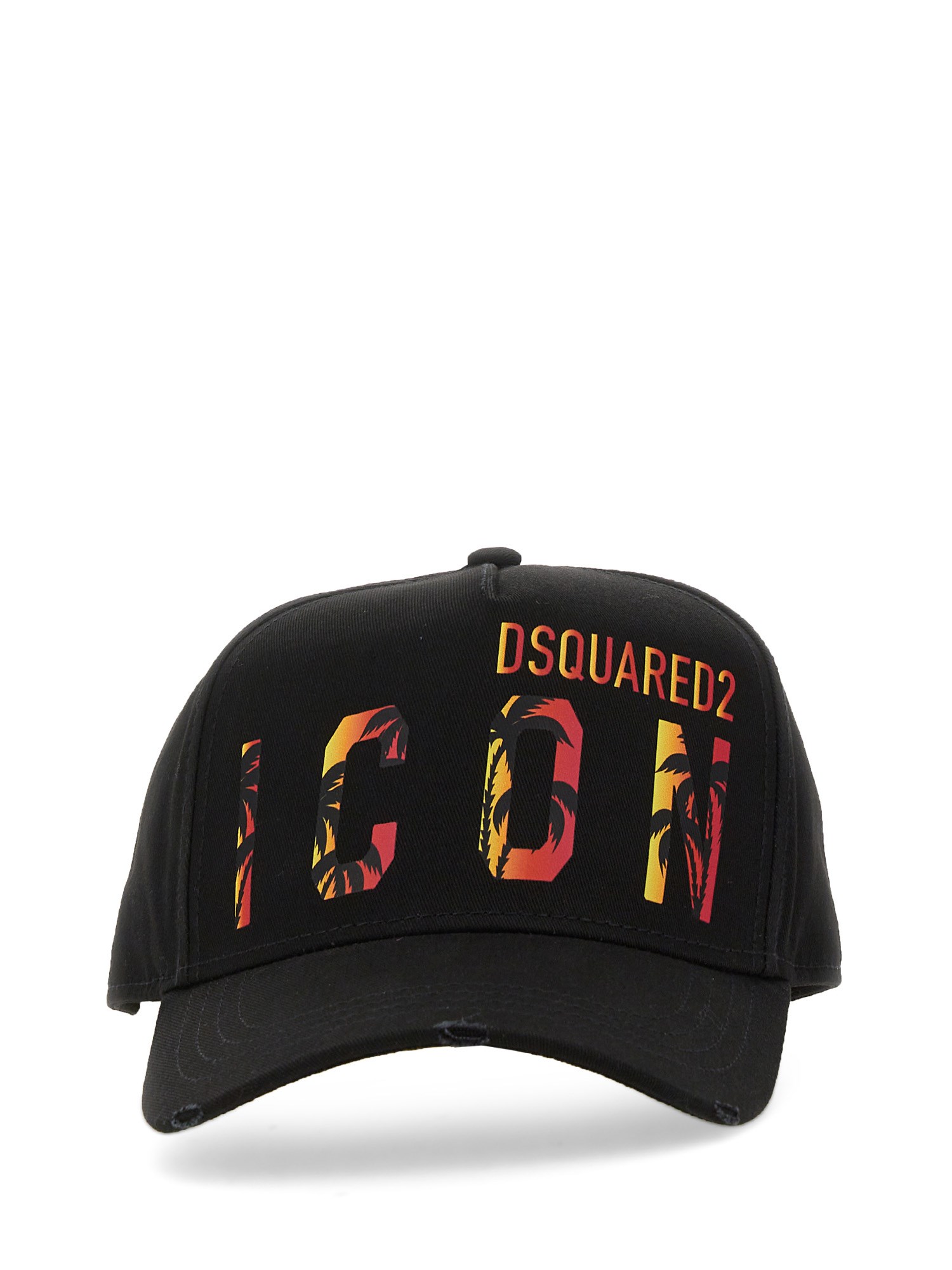 Shop Dsquared2 Baseballi Hat With Sunset In Black