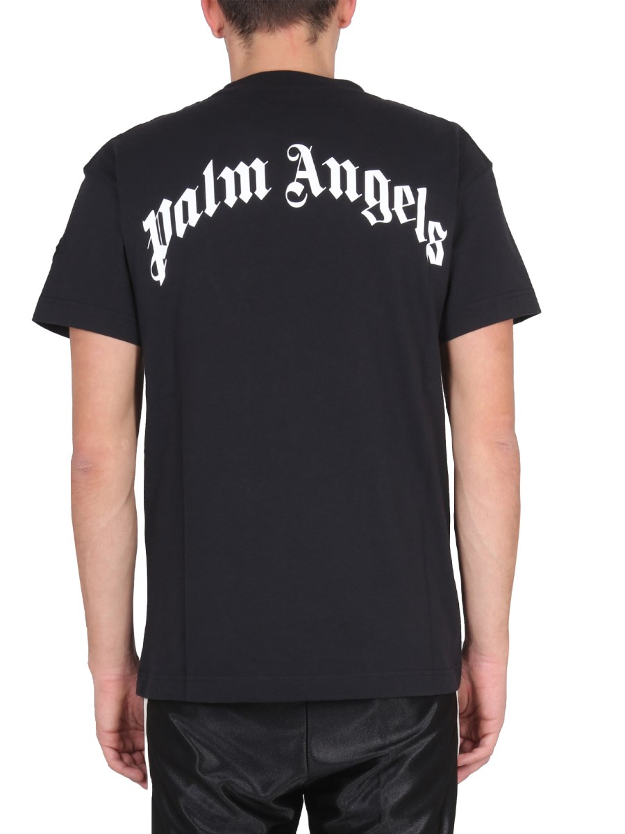 Black Logo Patch T-Shirt - Moncler x Palm Angels for Genius