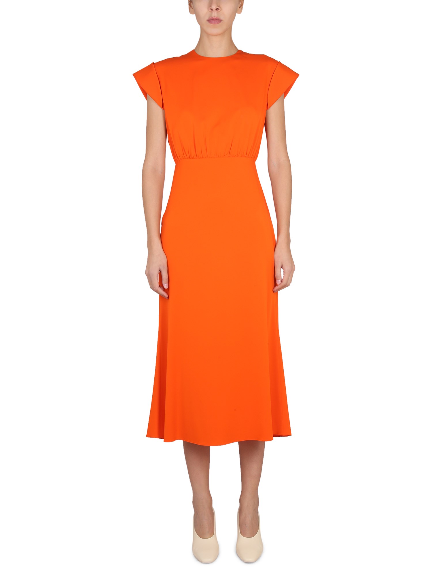 Max Mara Florida Dress In Orange