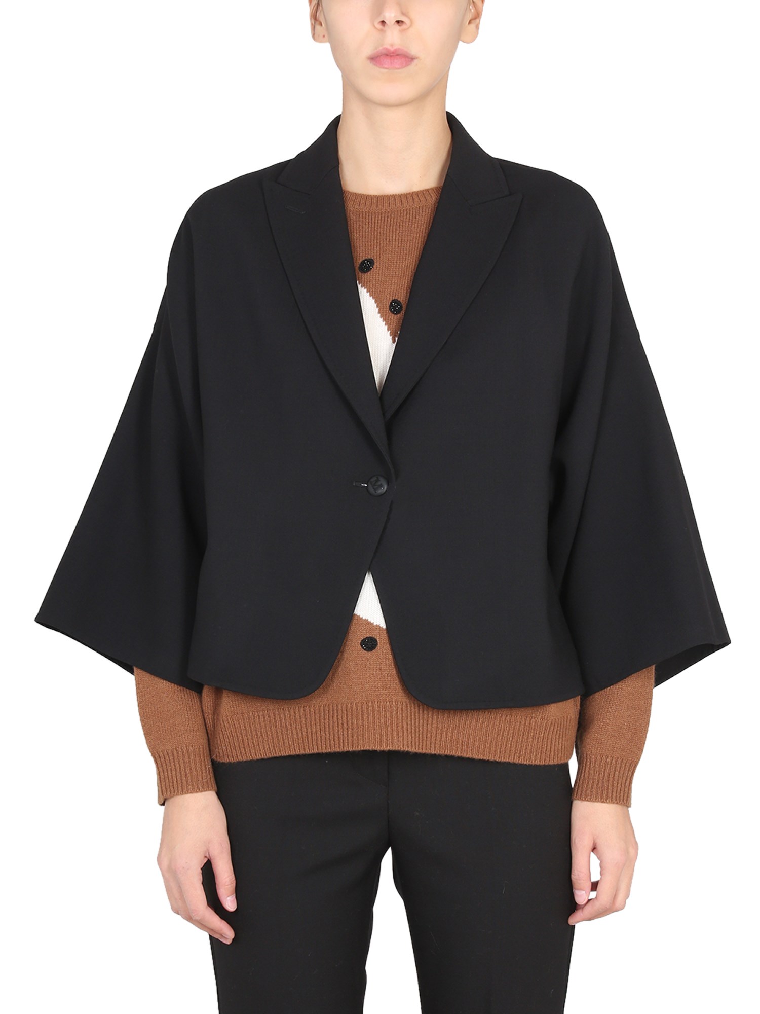 Max Mara Turin Jacket In Black