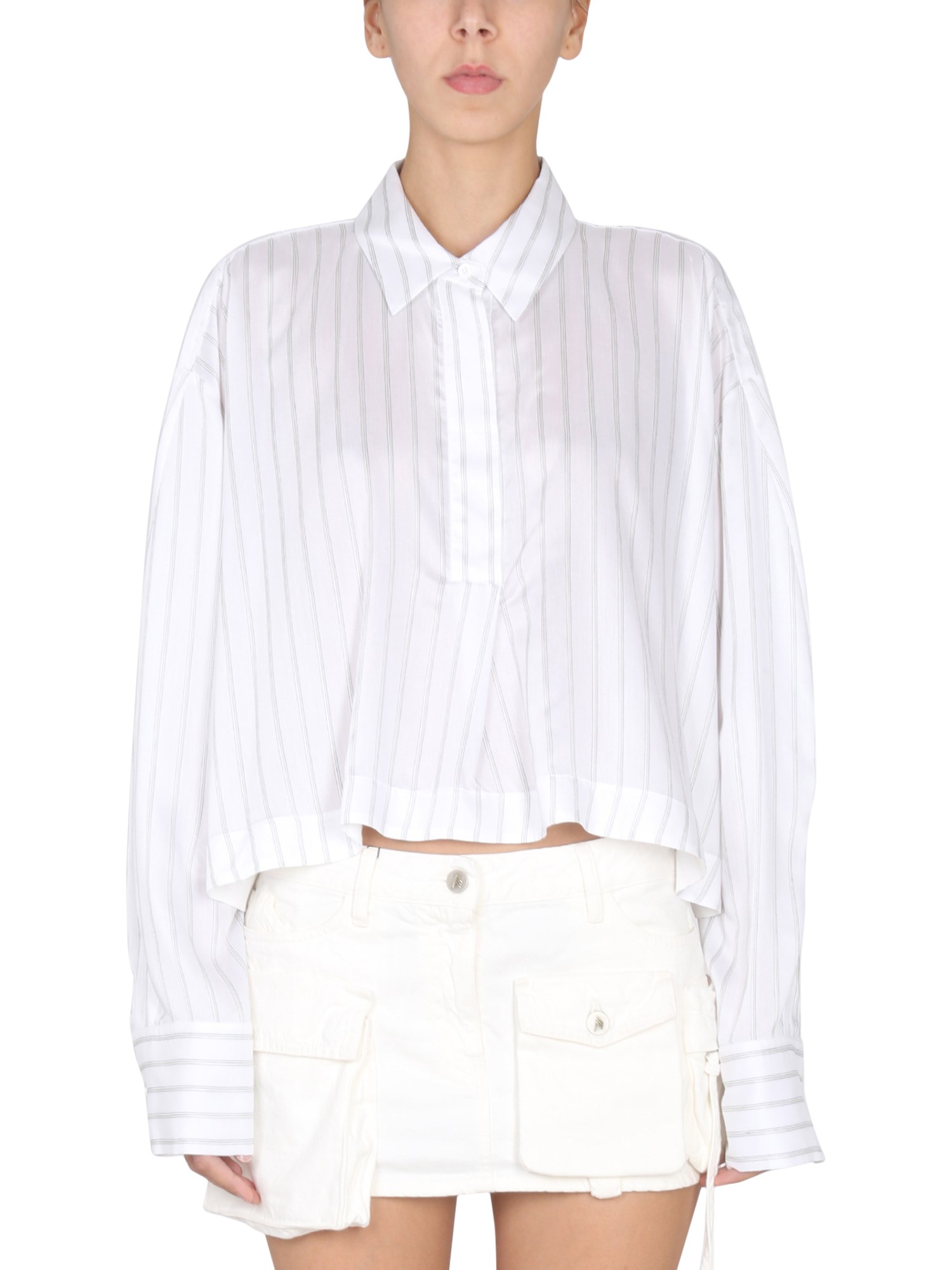 Shop Attico Jill Shirt In White