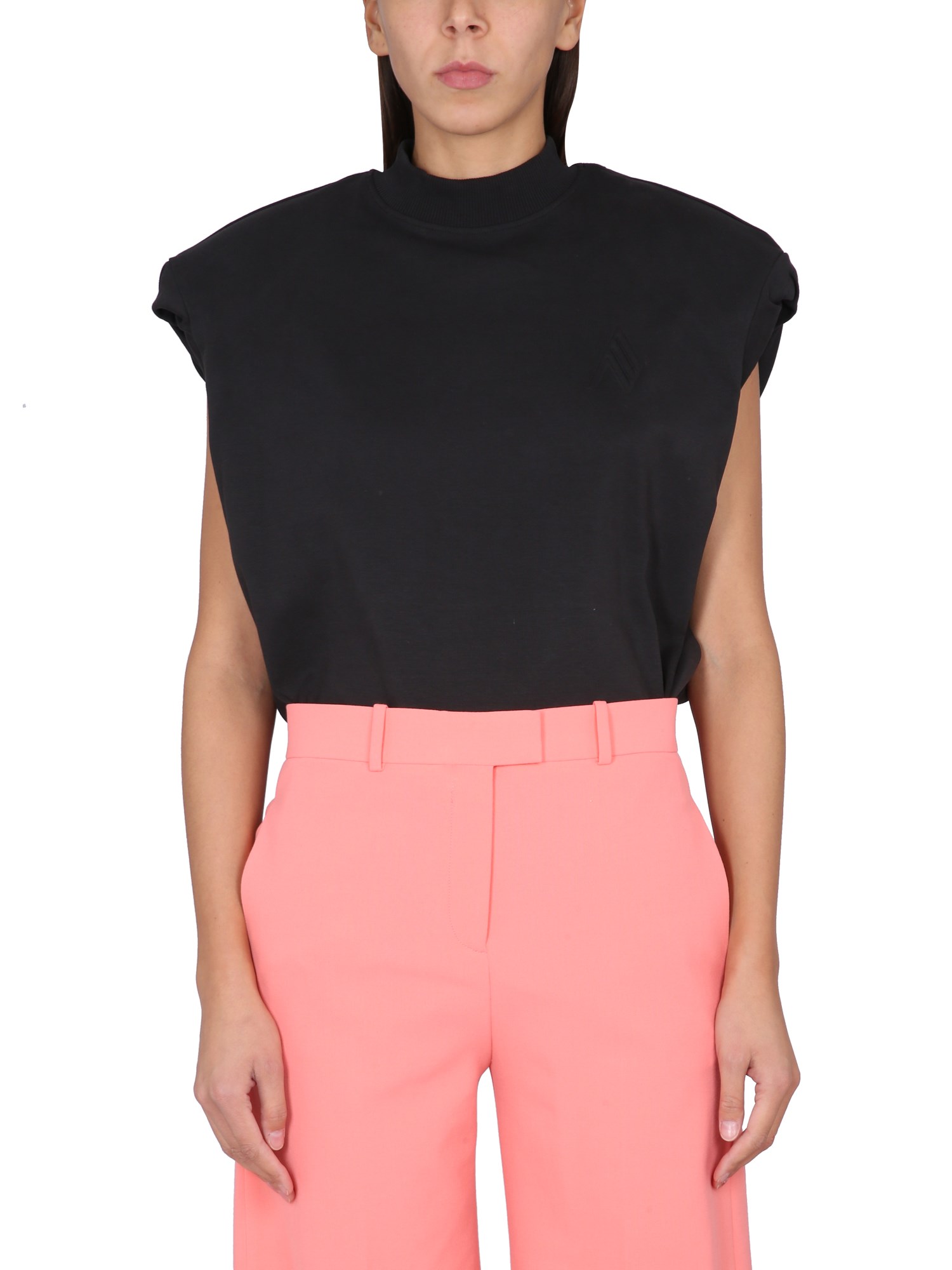 Attico Laurie T-shirt In Black