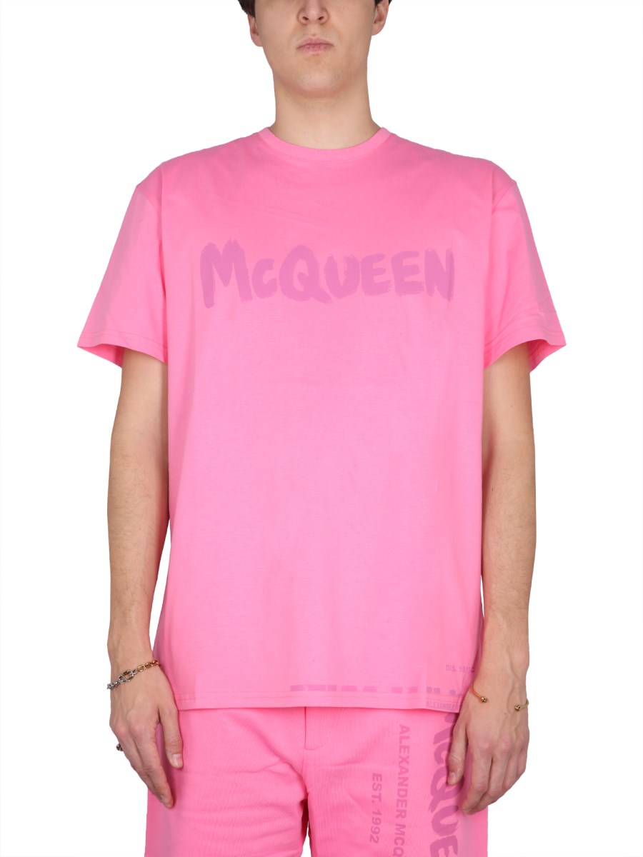 お洒落無限大。 McQueen New Alexander MCQ McQUEEN OVER T-shirt T ...