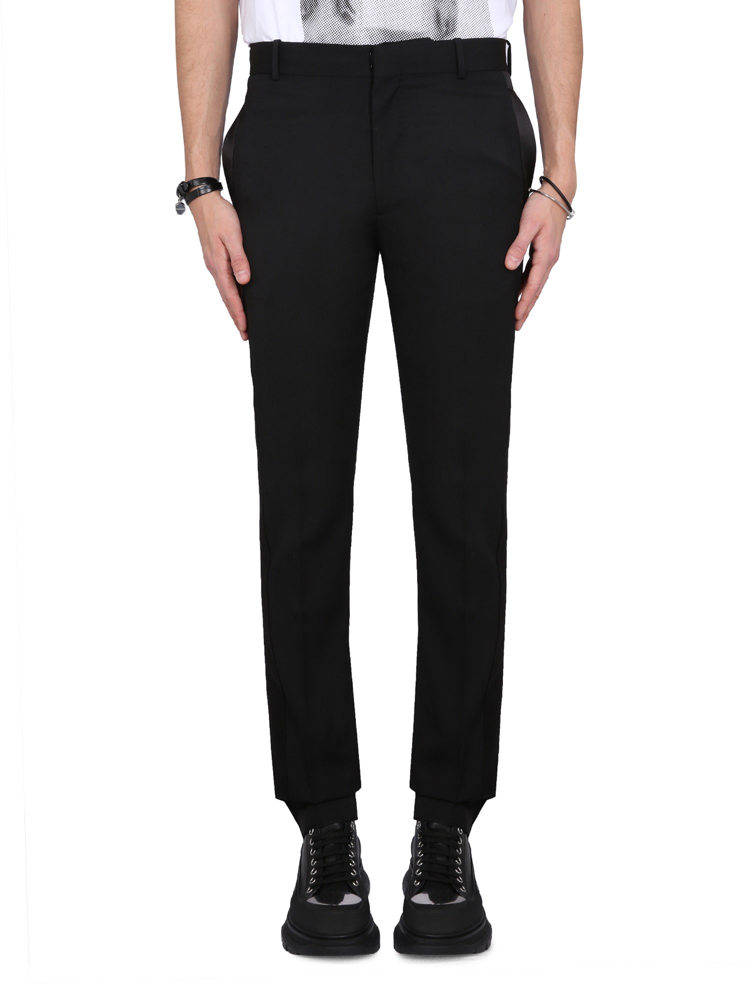 alexander mcqueen wool suit pants