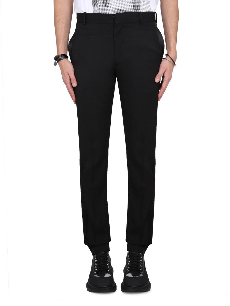 ALEXANDER McQUEEN PANTALONE SUIT IN LANA