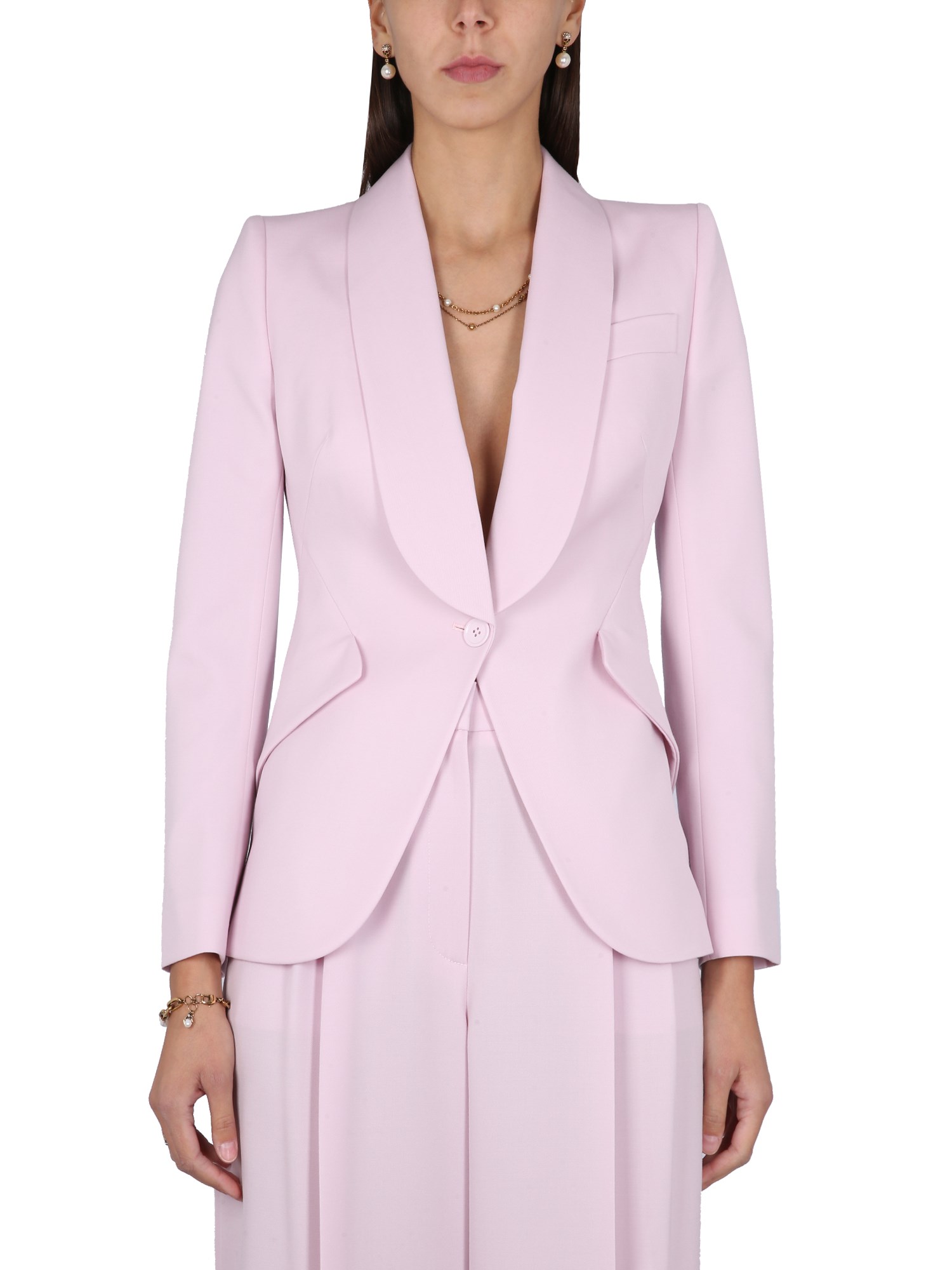 ALEXANDER MCQUEEN JACKET WITH POINTED SHOULDERS