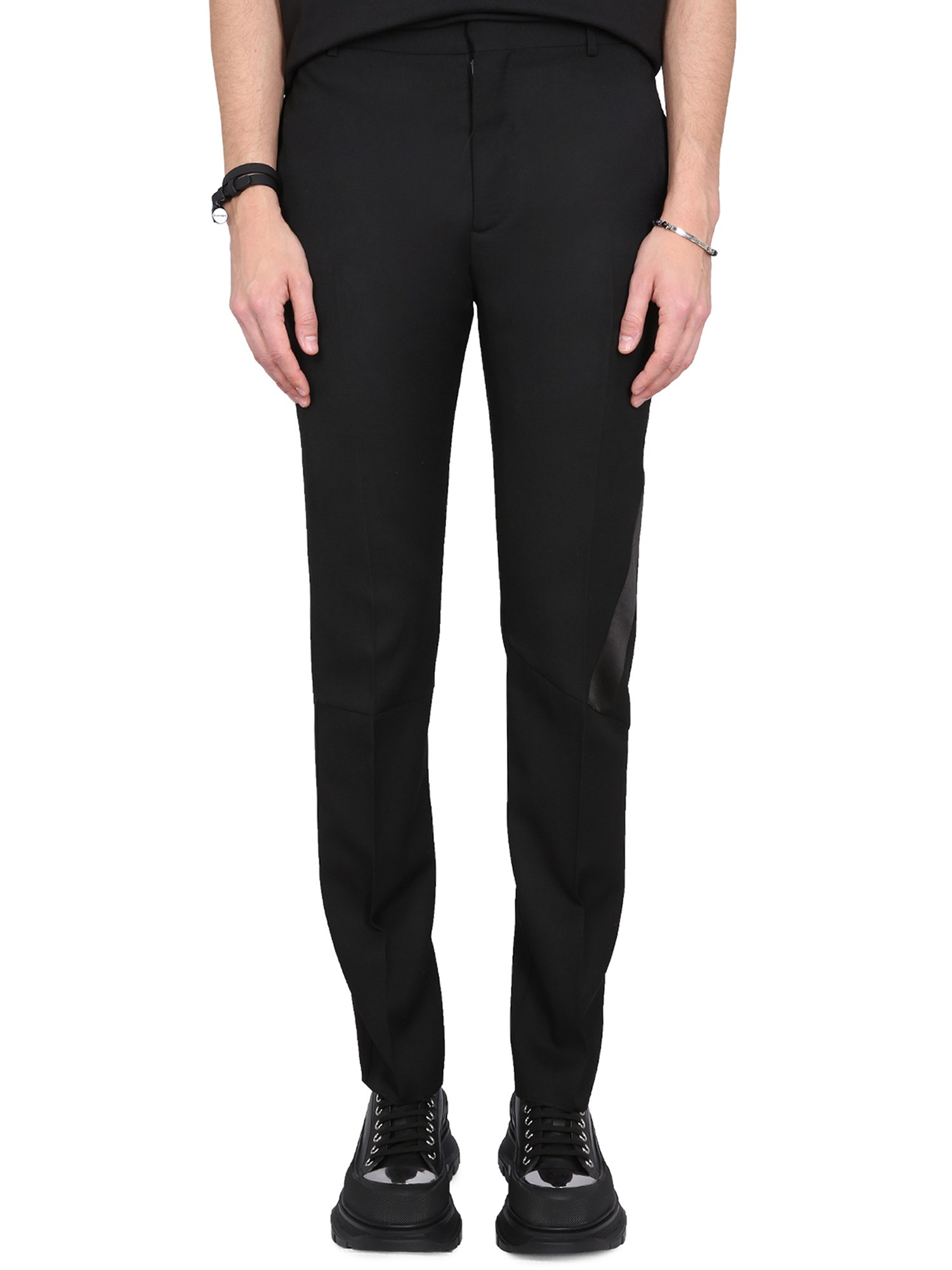 alexander mcqueen virgin wool pants