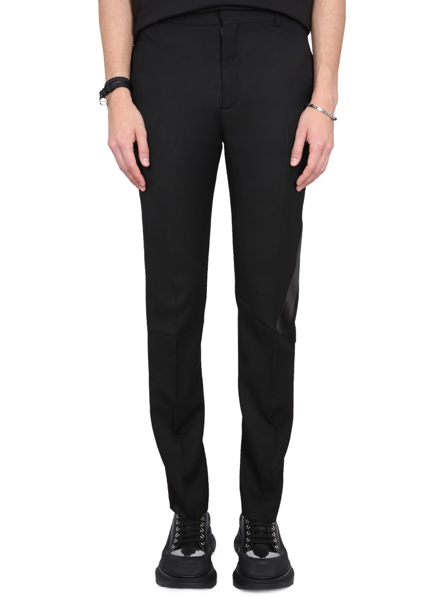 ALEXANDER McQUEEN PANTALONE IN LANA VERGINE