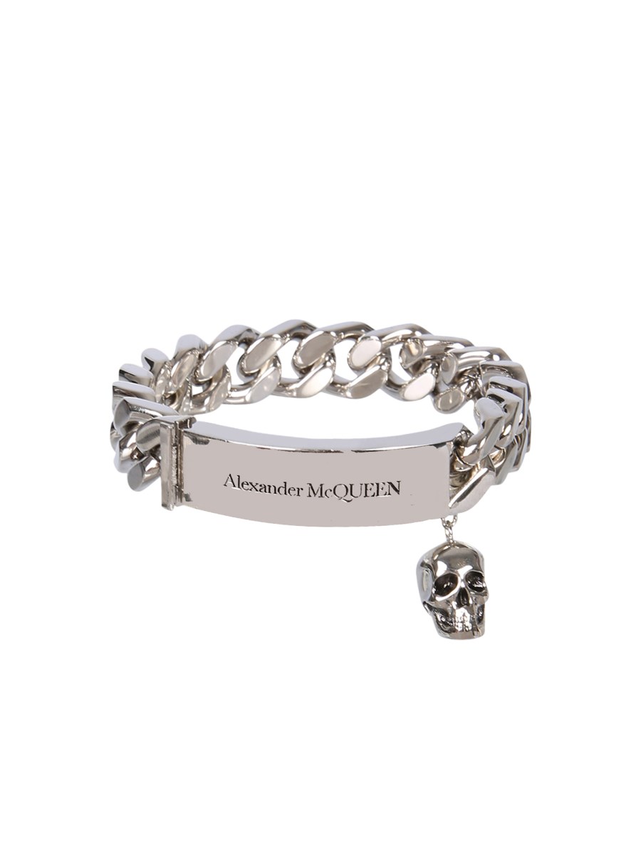 ALEXANDER McQUEEN - BRASS CHAIN IDENTITY BRACELET - Eleonora